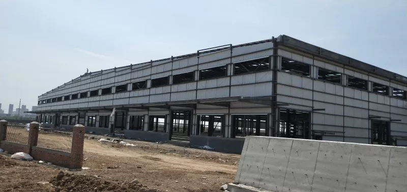 Монтажна конструкција логистичког складишта модуларног челичног оквира